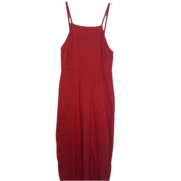 Free People Dresses & Skirts - Free People Beach Dress Women's Size Large L Sleeveless Red/Orange 100% Cotton